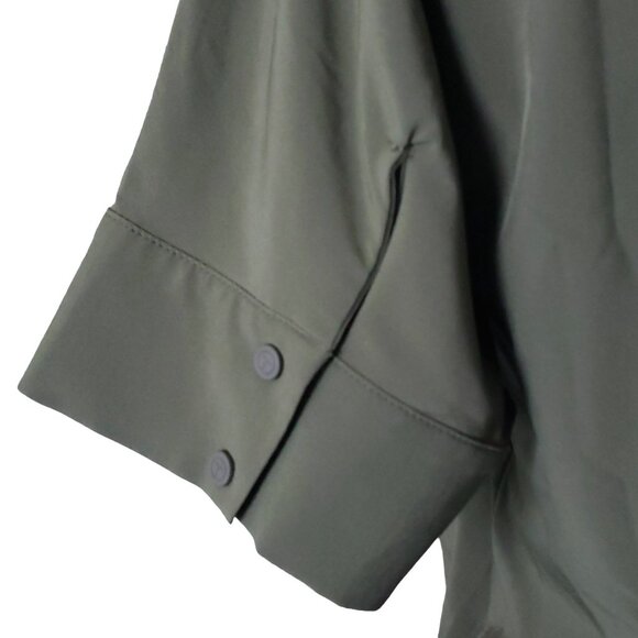 T by Talbots Lightweight Small Dress Popover Olive Green SunWell UPF +50 - Picture 7 of 14